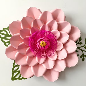 PDF Petal 66 Paper Flower Template Comes With Flat Center - Etsy