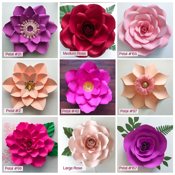 Pdf Tcs Business Kit Complete Paper Flowers Wall Template Set Etsy