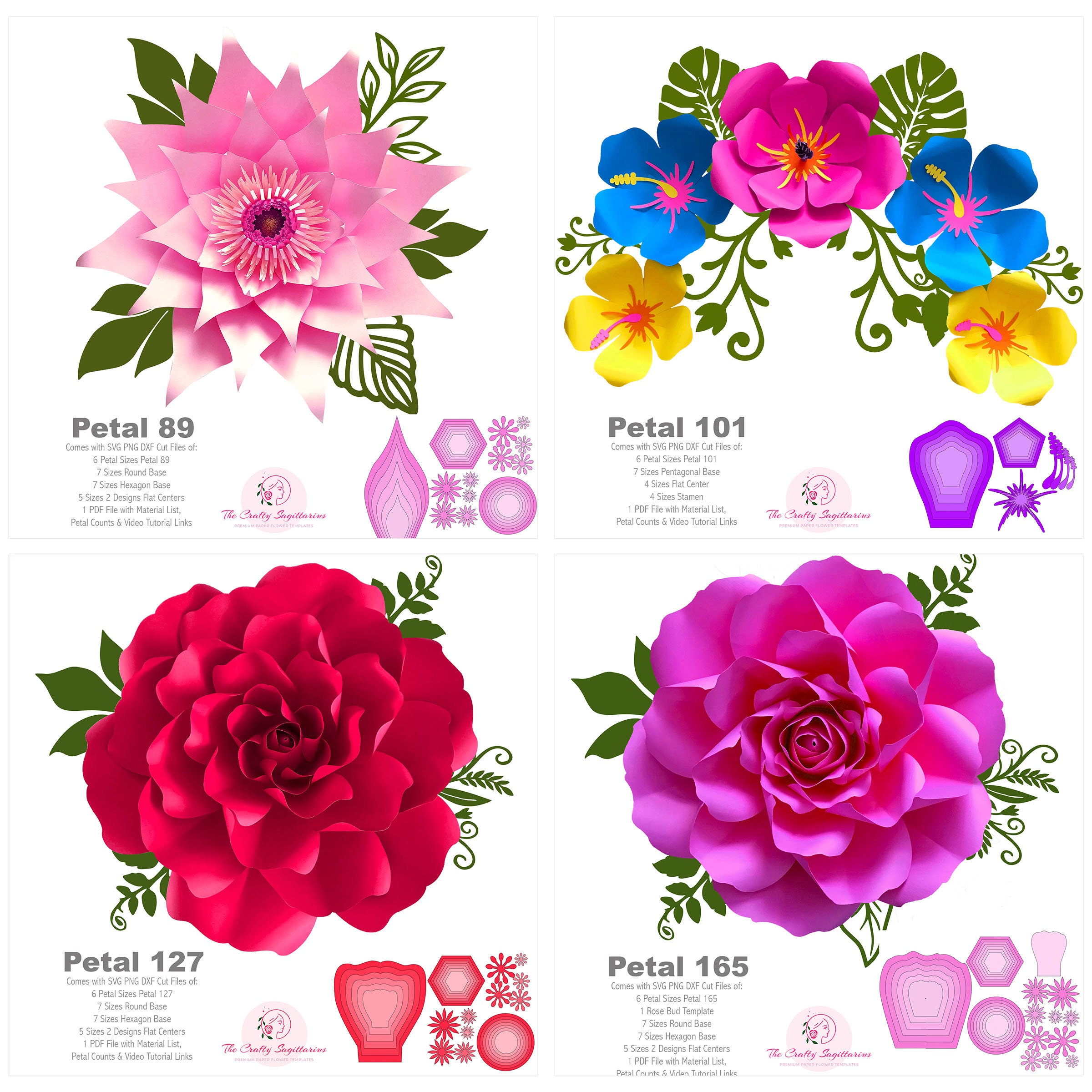 Business 2.0 The Ultimate Paper Flower Templates Package