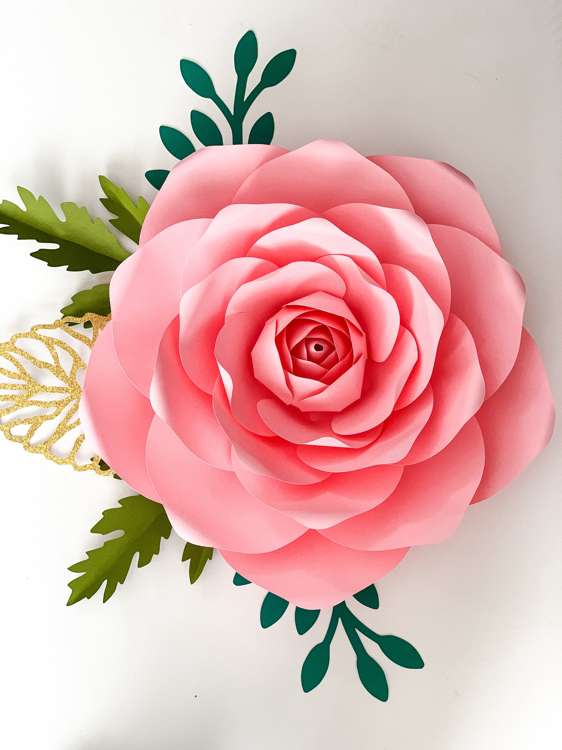 PDF Petal 173 Paper Flowers template Printable for Trace and Cut