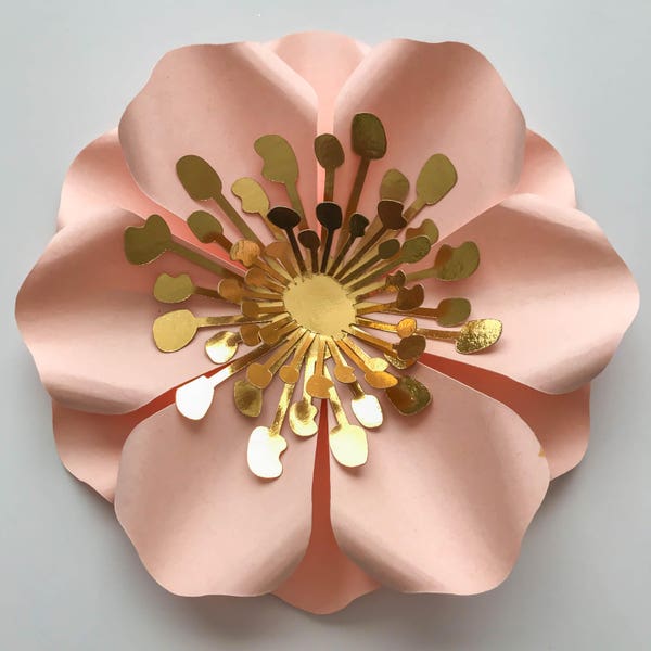PDF 2 5.25" Filler Flowers - Trace and Cut File for DIY Giant Paper Flower-Ideal ti fill in small Gaps in your Paper Flower Arrangement