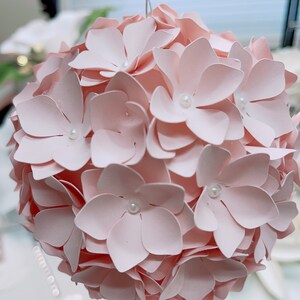 Hydrangea in SVG PNG DXF Paper Flower Template for Cutting Machine ...