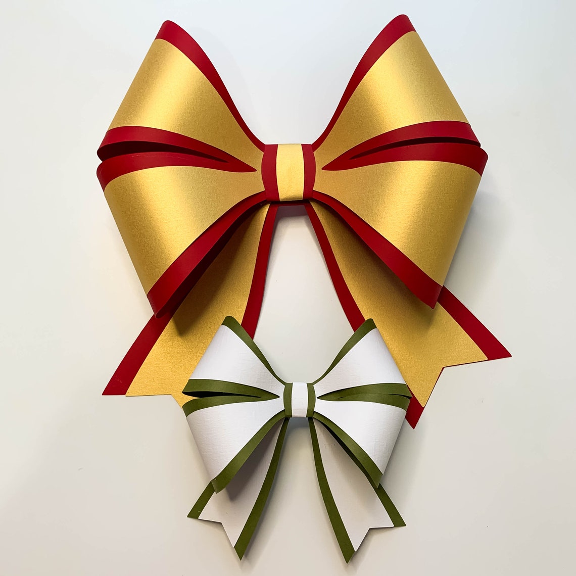 PDF Printable Holiday Bow 1 Template Stencil for Trace and Cut Etsy