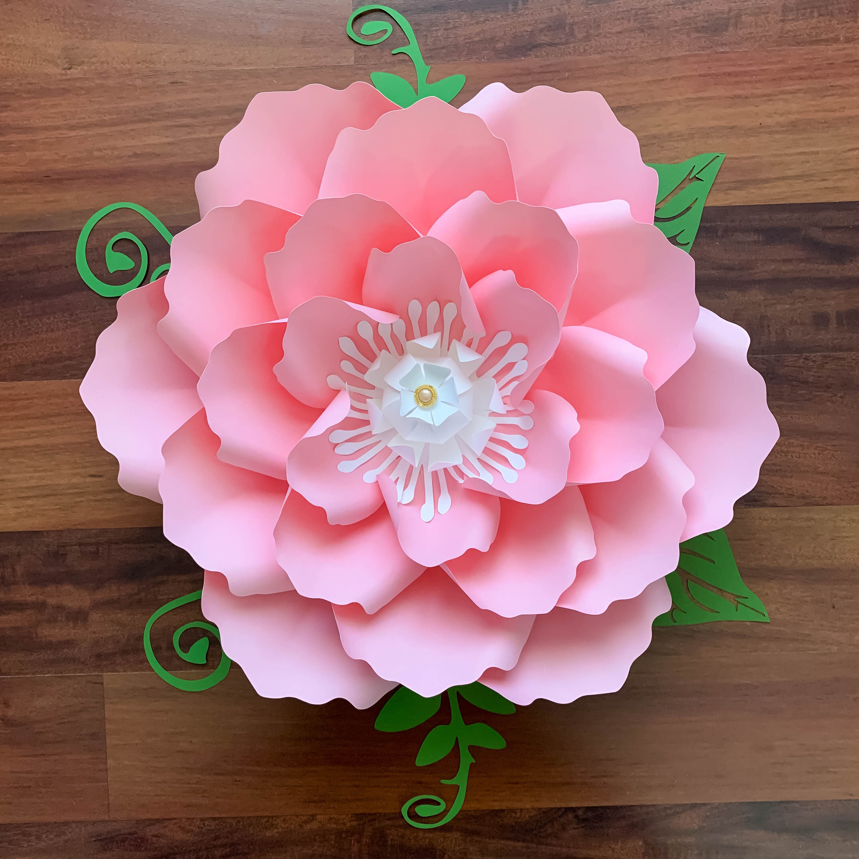 pdf paper flowers petal 99 template with rose bud make