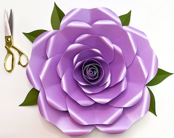 Fiori di carta - Fiori di carta - SVG Petalo n. 155 Modello per macchine Exquisite Rose Cricut e Silhouette pronte