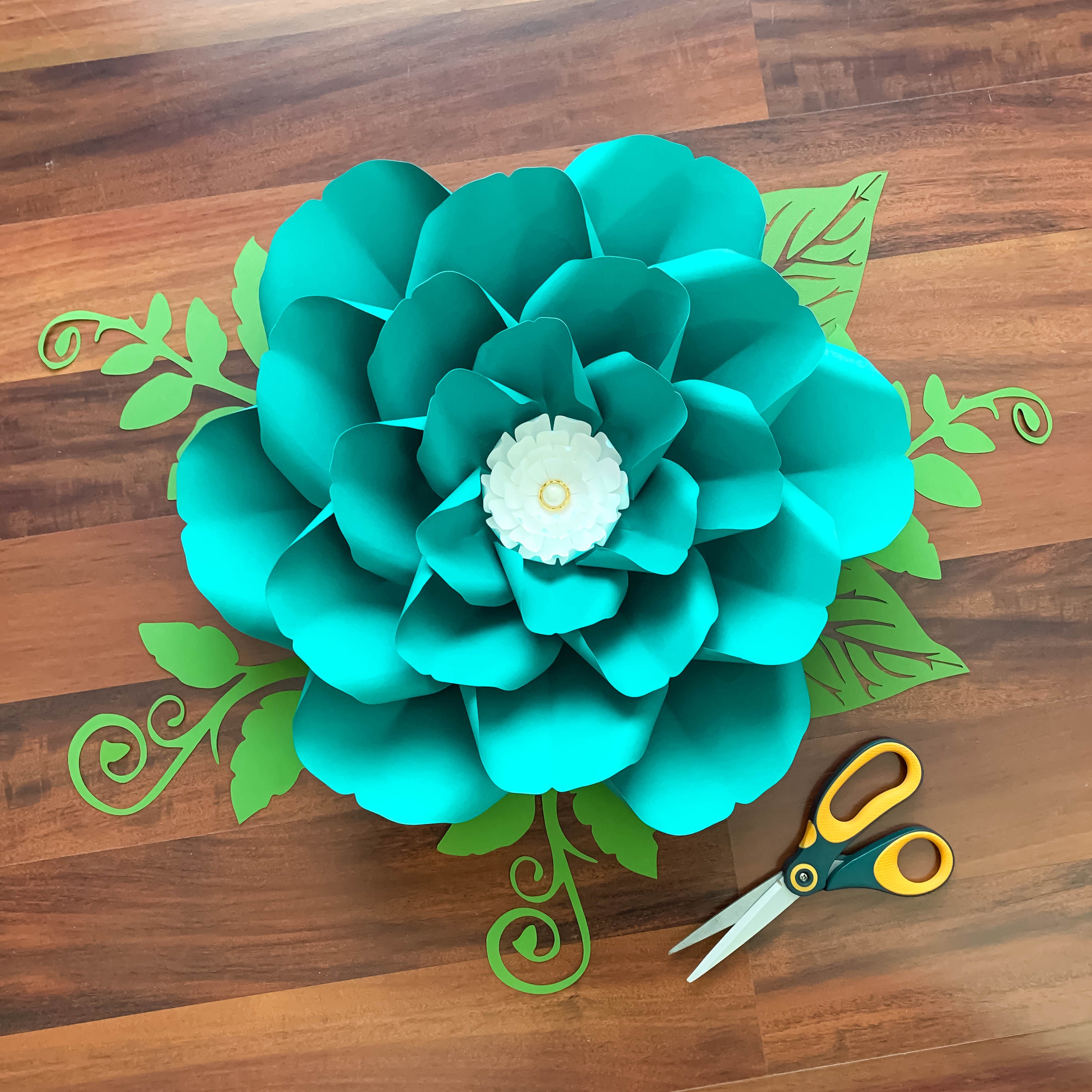 109 Paper Flowers Templates Designs SVG File Download Premium Free Fonts