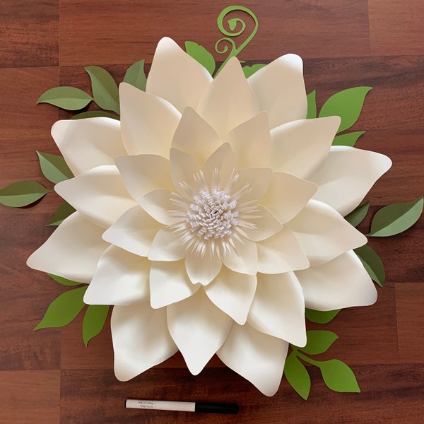 PDF Petal 174 Paper Flowers Template- Trace and Cut Files DIY Giant Paper Flower Project (Not for Cutting Machines)