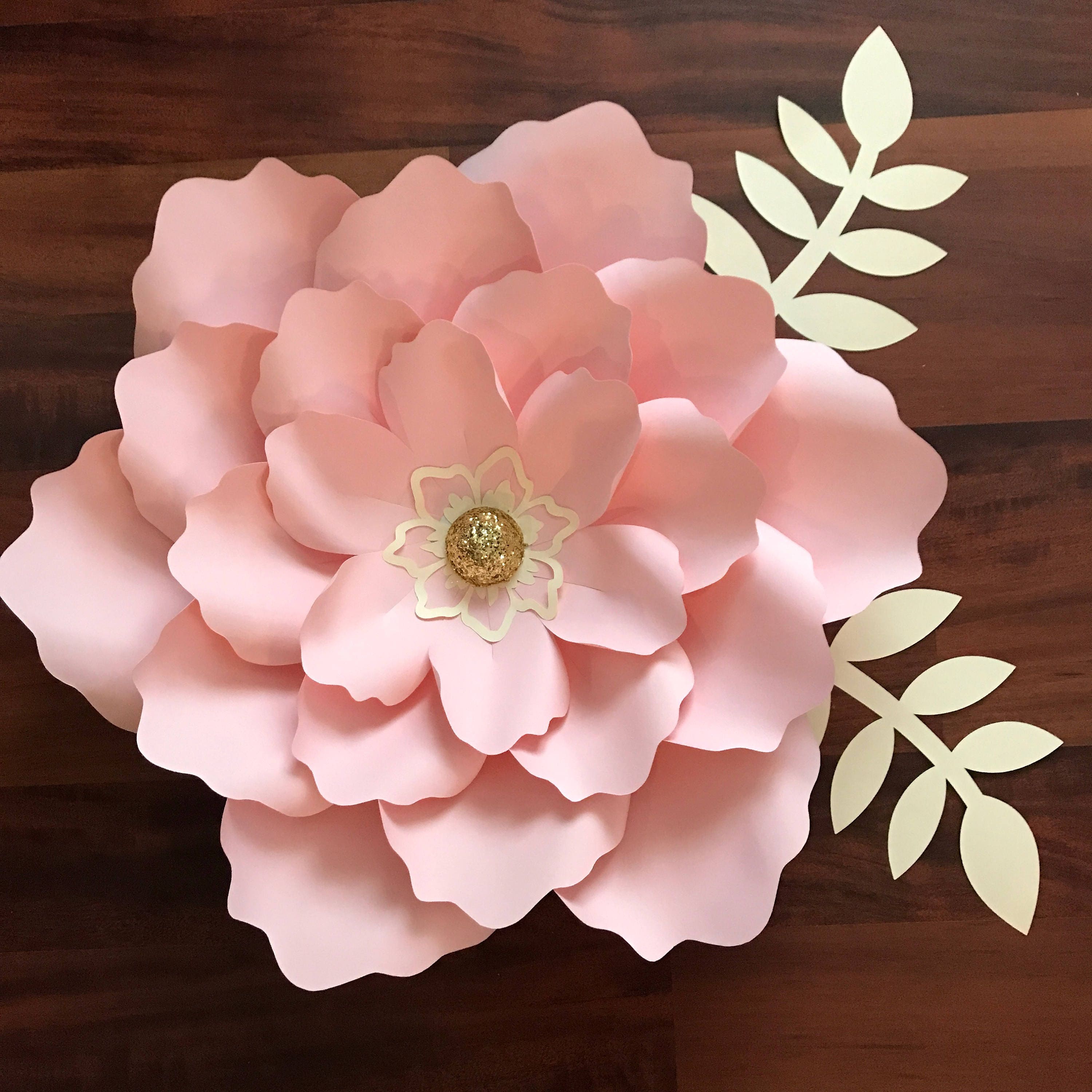 Download SVG PNG DXF Petal 21 Paper Flowers Template 6 sizes Base 5 ...
