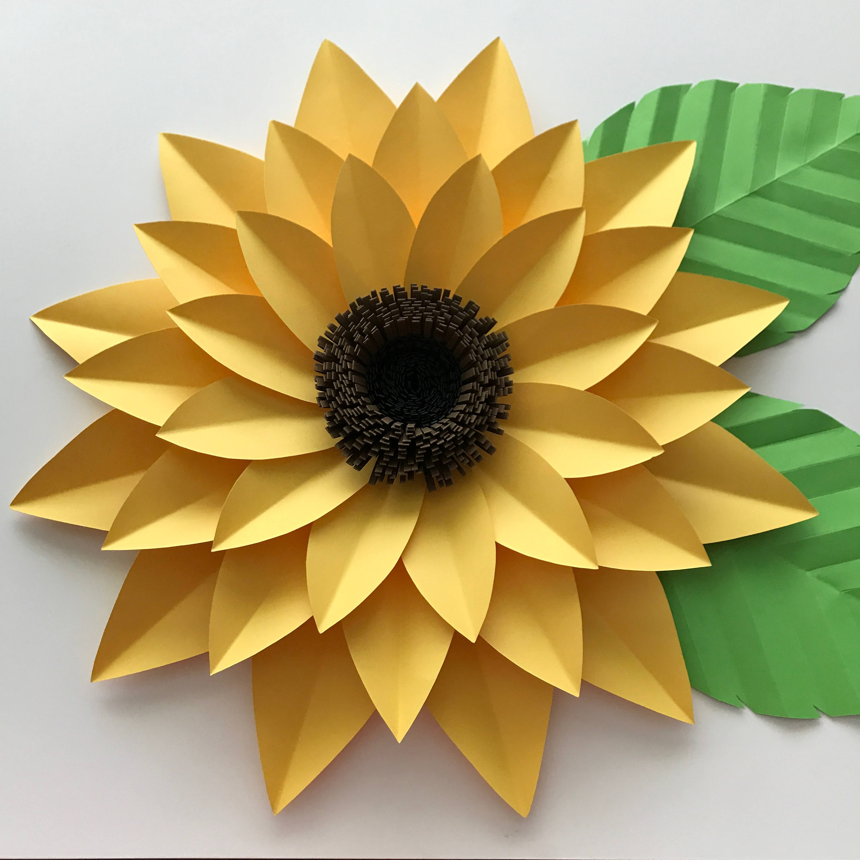 sunflower-paper-flower-template