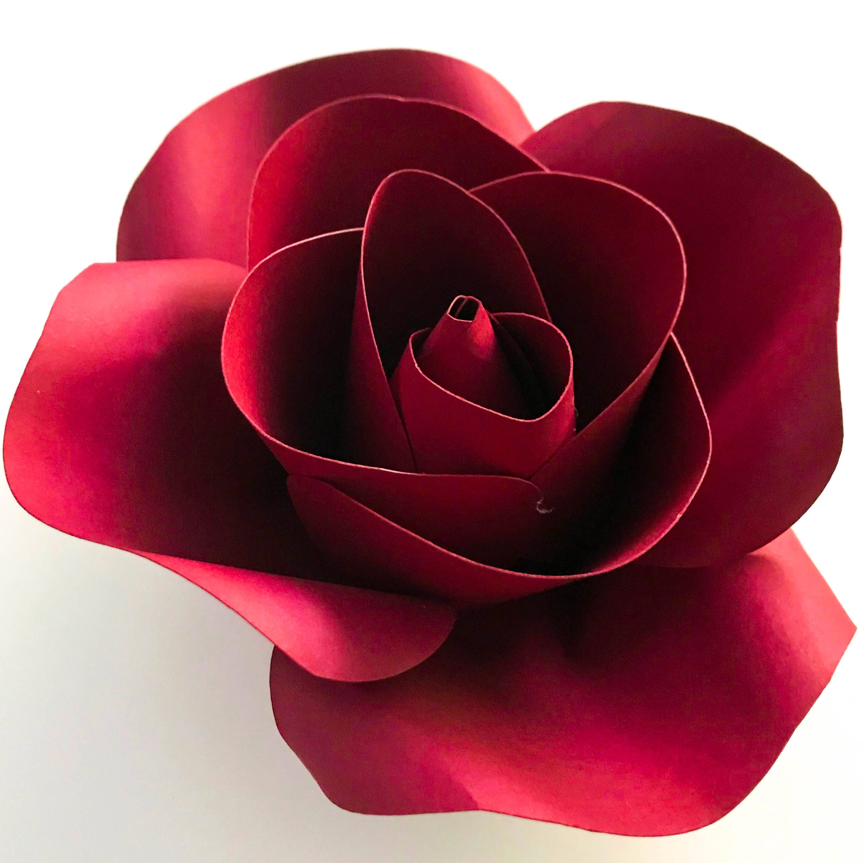 ROSE Bud PDF Templates for Paper Flowers a Rose, Digital Version