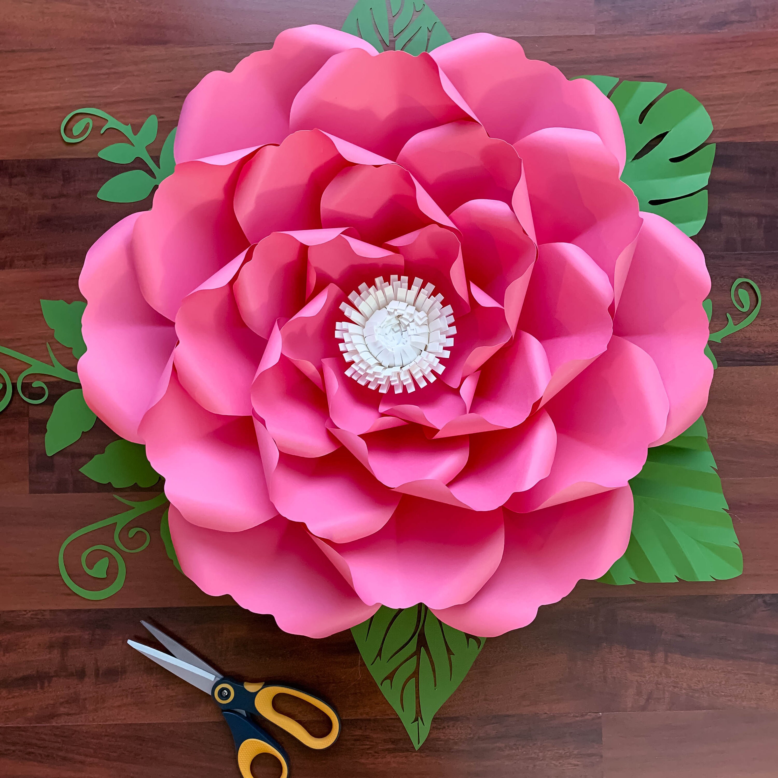paper flowers pdf petal 30 printable pdf instant