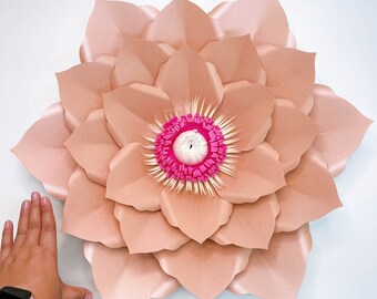 Petal 180 Printable PDF | Trace n Cut DIY Crafting Giant Paper Flower Templates | Stencil Pattern | Birthday Wedding Events Flower Backdrop
