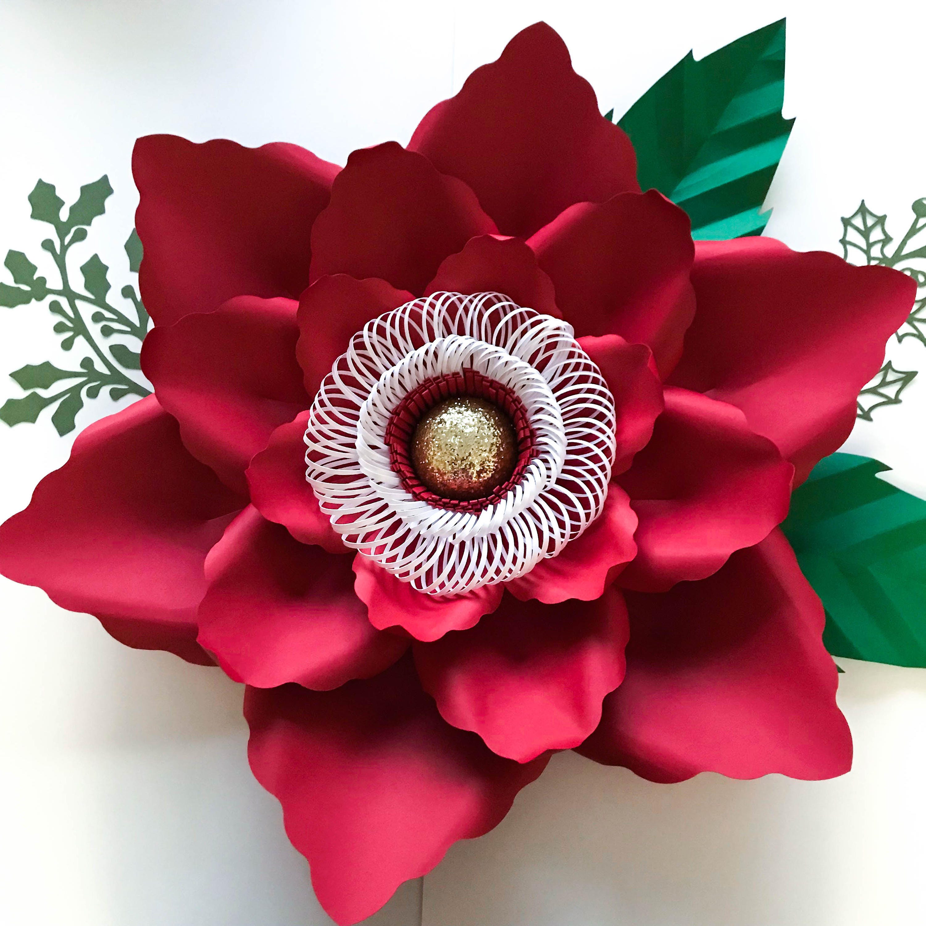 Printable Paper Flowers Template Instant Download
