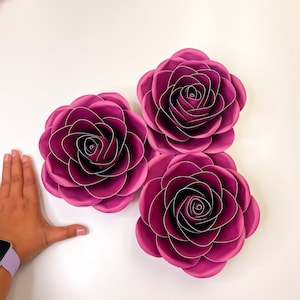 Paper Flowers - SVG Tiny Rose #15 Template, in 6 different sizes Digital DIY Handmade Paper Flowers - Cricut and Silhouette Machine Ready