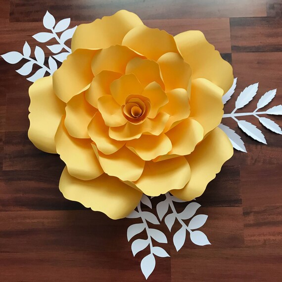 svg petal 135 template for diy giant paper flowers with etsy a4 paper flower