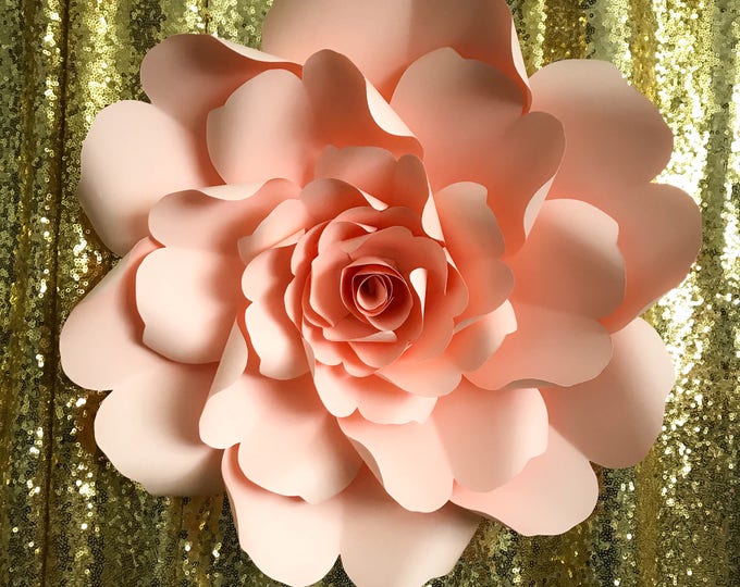 Paper Flowers -PDF Petal #79 Wild Rose Paper Flower Template DIGITAL Version - Original Design by Annie Rose