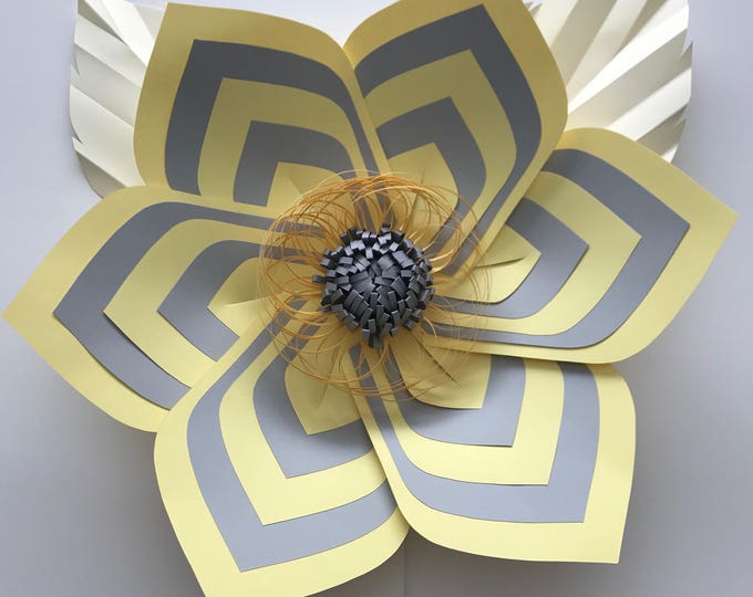 Paper Flowers -PDF Petal #32 Paper Flower template, Digital Version, The Dome - Original Design by Annie Rose
