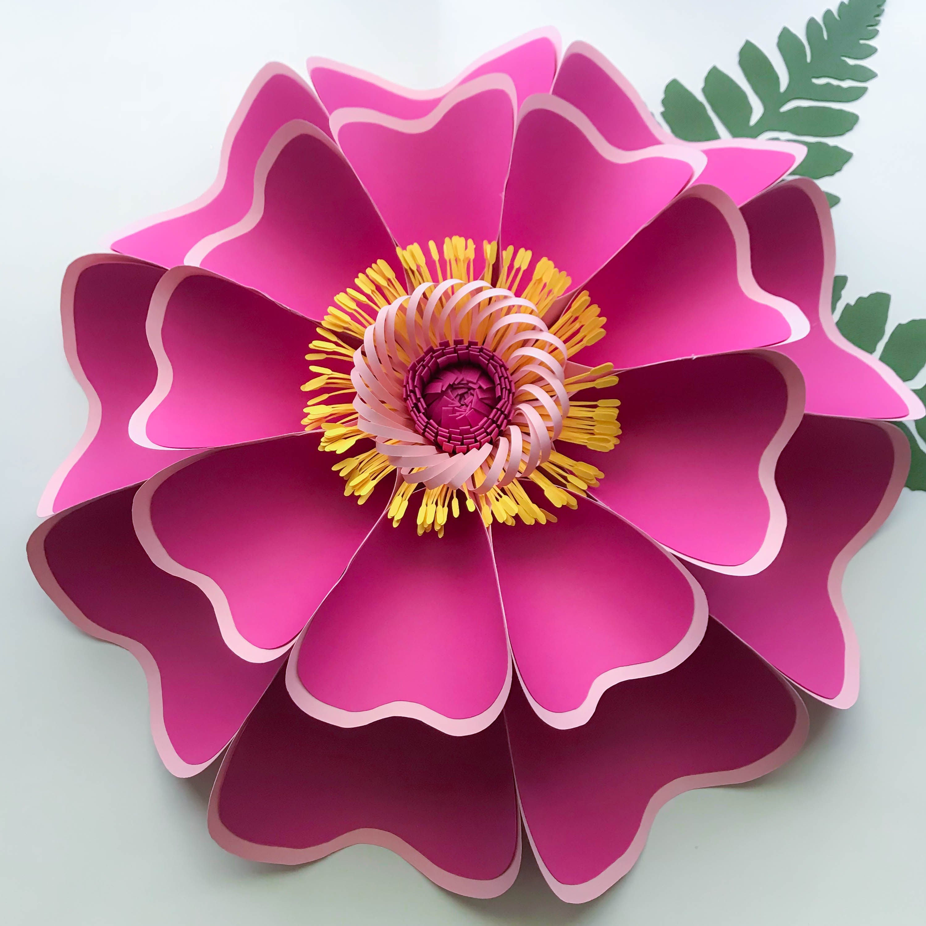 PDF Petal #52 Paper Flower template Digital Version, Original by Annie ...