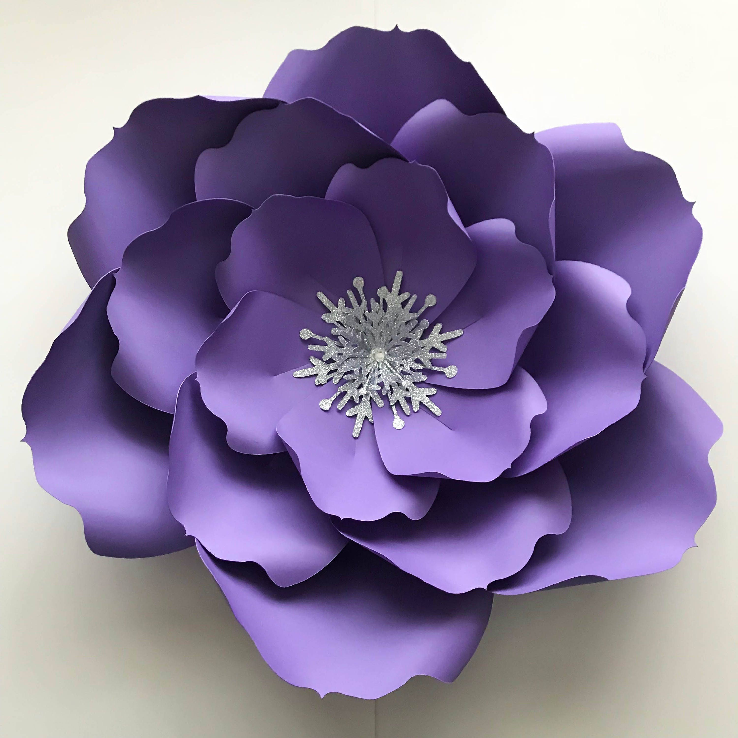 Paper Flowers SVG Petal 31 2 Types of Rose Centers & Paper | Etsy
