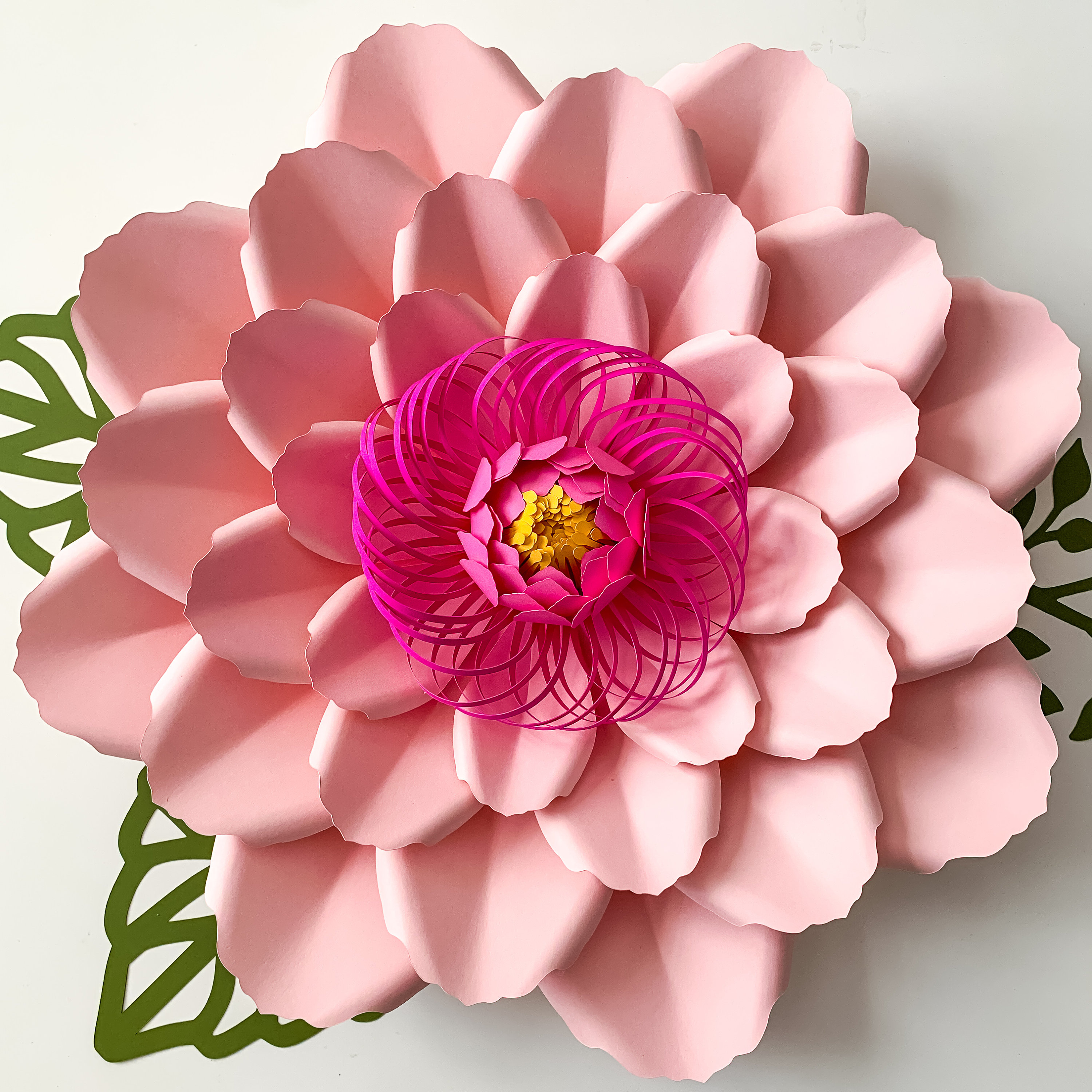 pdf petal 66 paper flower template comes with flat center