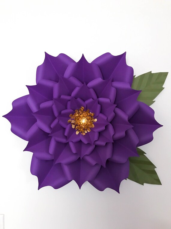 Download SVG Petal 5 Paper Flowers Template with Flat Center for ...
