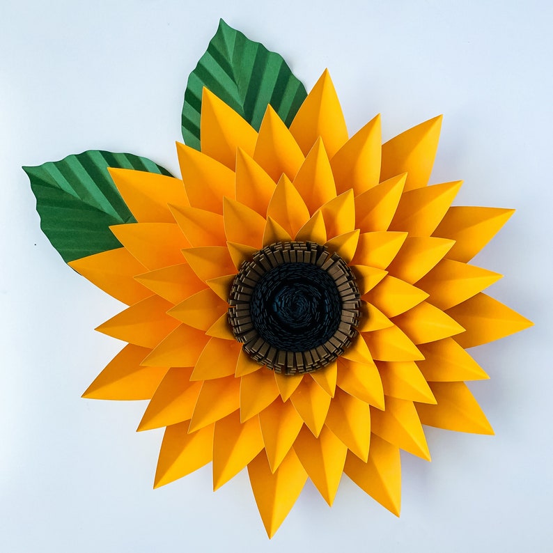 Download SVG DXF PNG Petal 44 Sunflower Paper Flower Template Diy ...