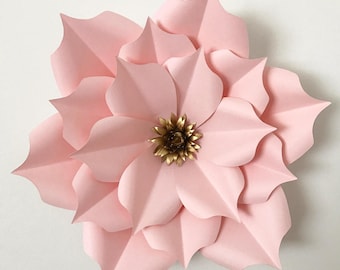 PDF Petal 5 Printable Paper Flowers template for Trace and Cut Purposes in making Giant Paper Flowers for wedding and events flower backdrop