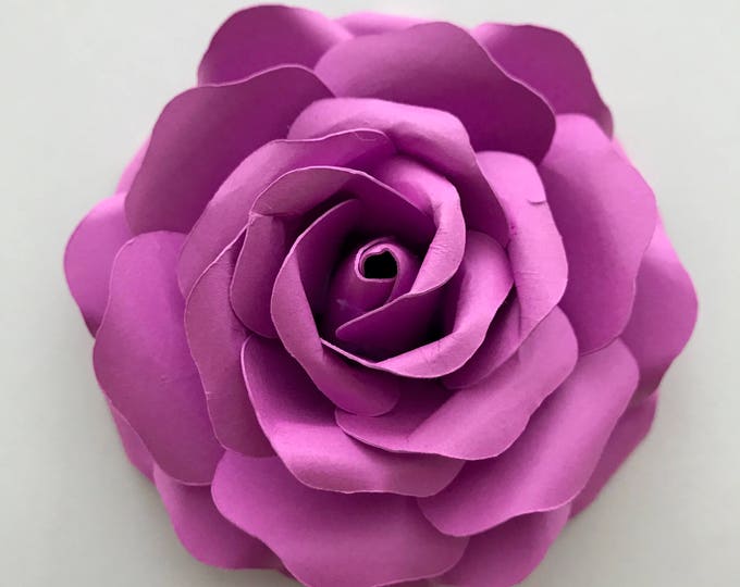 PDF Tiny Rose #5 Paper Flower - 6 Different sizes -Trace and Cut Stencil: 2.25" - 8" inches Original From The Crafty Sagittarius