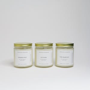 Fall Gift Set | 8oz Soy Candles | Set of 3 Candles | Fall Candle Gift Box | Fall Candles | Set of 3 Fall Candles