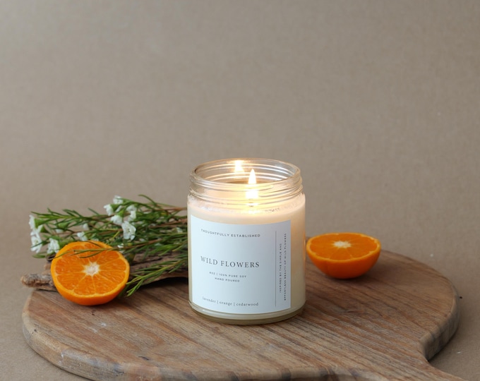 Wild Flowers Soy Candle | Luke 2:27-28 | Christian Candle | Summer | Kitchen Citrus