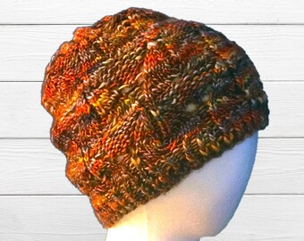 Silk Garden Stained Glass Window Knitted Woman's Hat