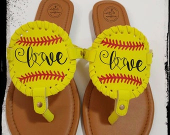 softball flip flops wholesale