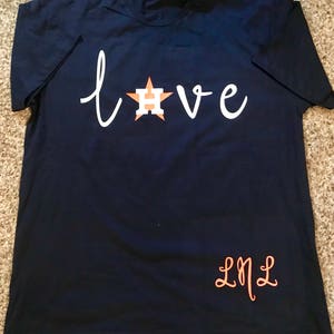 Love Astros - Houston Astros Shirt - Houston Baseball Shirt - Houston baseball t-shirt - Love Baseball - baseball tee