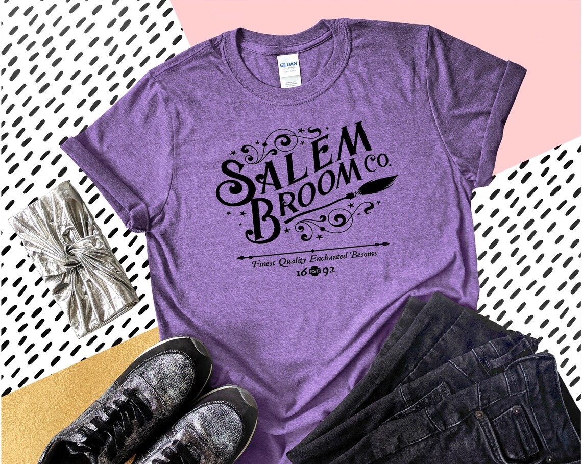 Salem Broom Company Hocus Pocus T-shirt Salem Shirt | Etsy