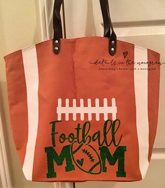 Football Tote Football tote bag Monogrammed Football Tote Etsy