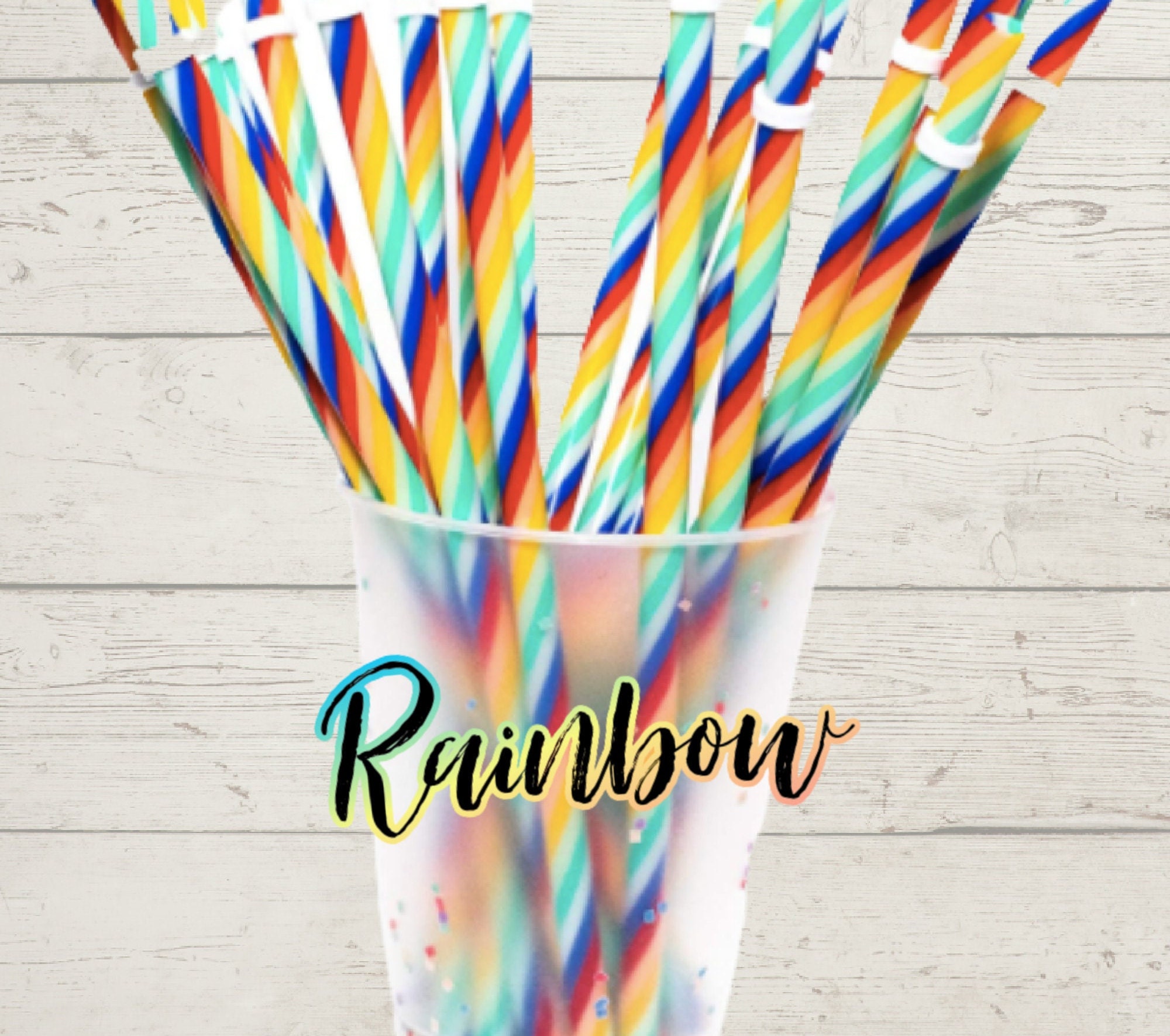 Rainbow Plastic Silly Straws Crazy Reusable Drinking Straws Crazy Straws  For Kids Silly Straws Heart-shaped 