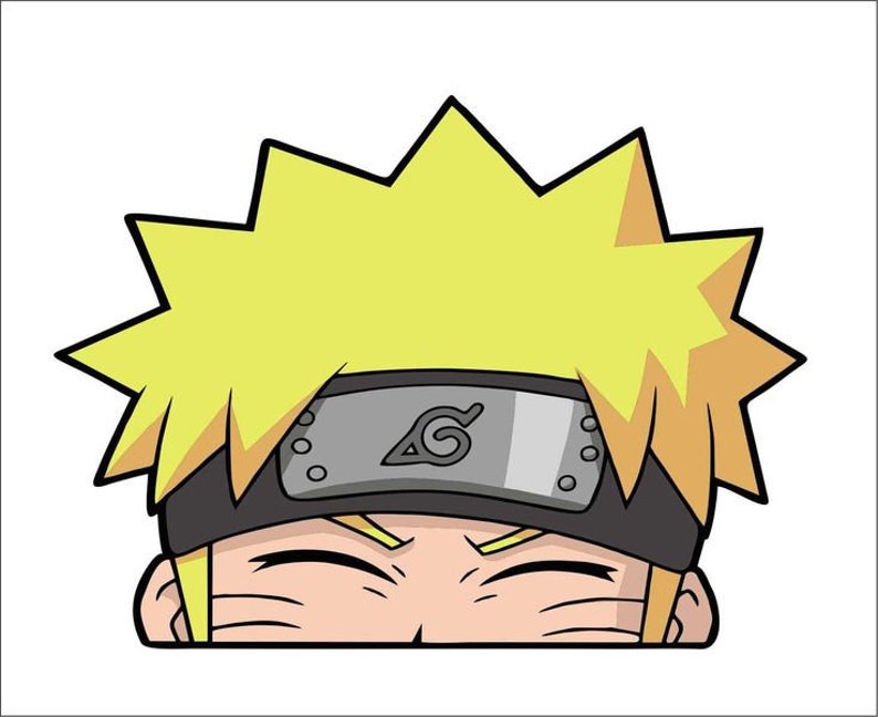 Naruto Holographic Peeker Sticker naruto Sticker JDM Etsy