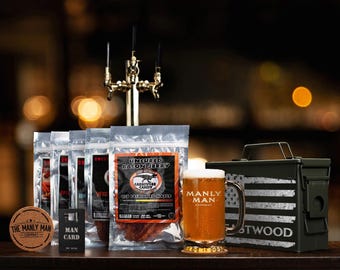 Bacon Jerky Ammo Can Gift Basket