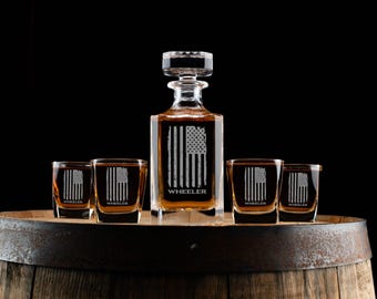 Personalized Whiskey Decanter Set