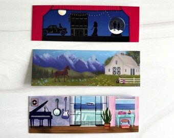 Love Notes Illustrated Bookmarks, Scarlett XOXO, Regrets Presley, Always Evelyn, Love Notes Series by Autumn Reed