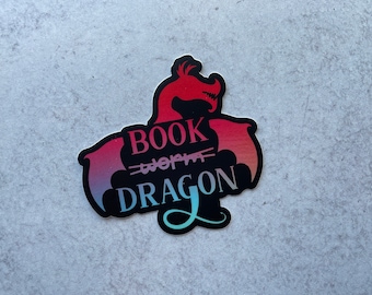 Book Dragon Sticker