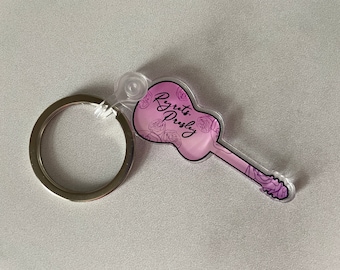 Acrylic Guitar Keychain inspired by Regrets, Presley by Autumn Reed