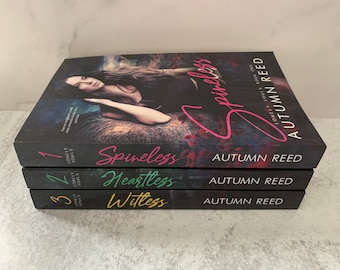 Lonely Souls Paperbacks signed by Autumn Reed, Spineless, Heartless, Witless, Reverse Harem, WhyChoose
