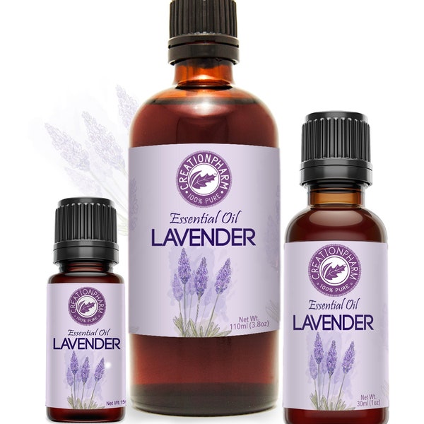 Lavendelöl 100% reines Premium ätherisches Lavendelöl - Aceite de lavanda - von Creation Pharm