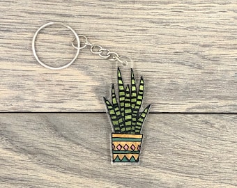 Sansevieria Keychain