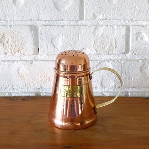 Vintage Copper & Brass Cheese Shaker