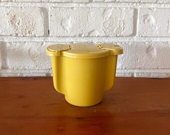 Vintage Tupperware Sugar Bowl, Dual Flip, Harvest Gold