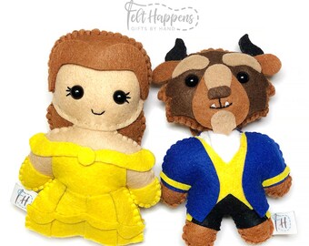 beauty and the beast plush toys