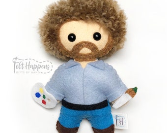 bob ross plush toy