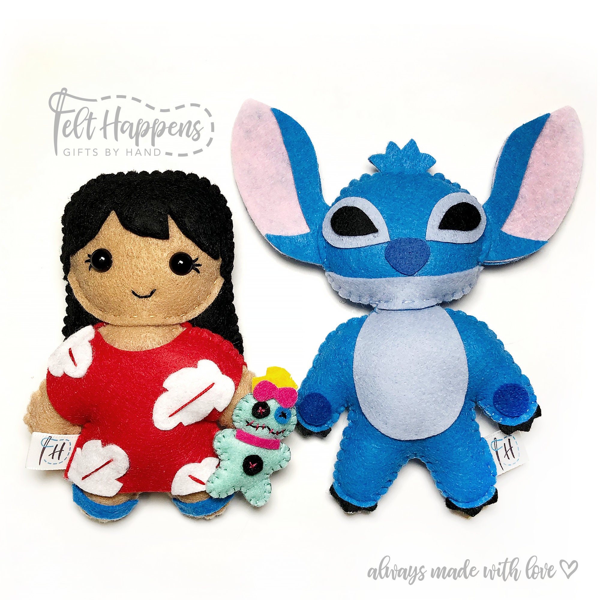 Stitch Soft Doll mignon en peluche jouet d'anniversaire cadeau bleu